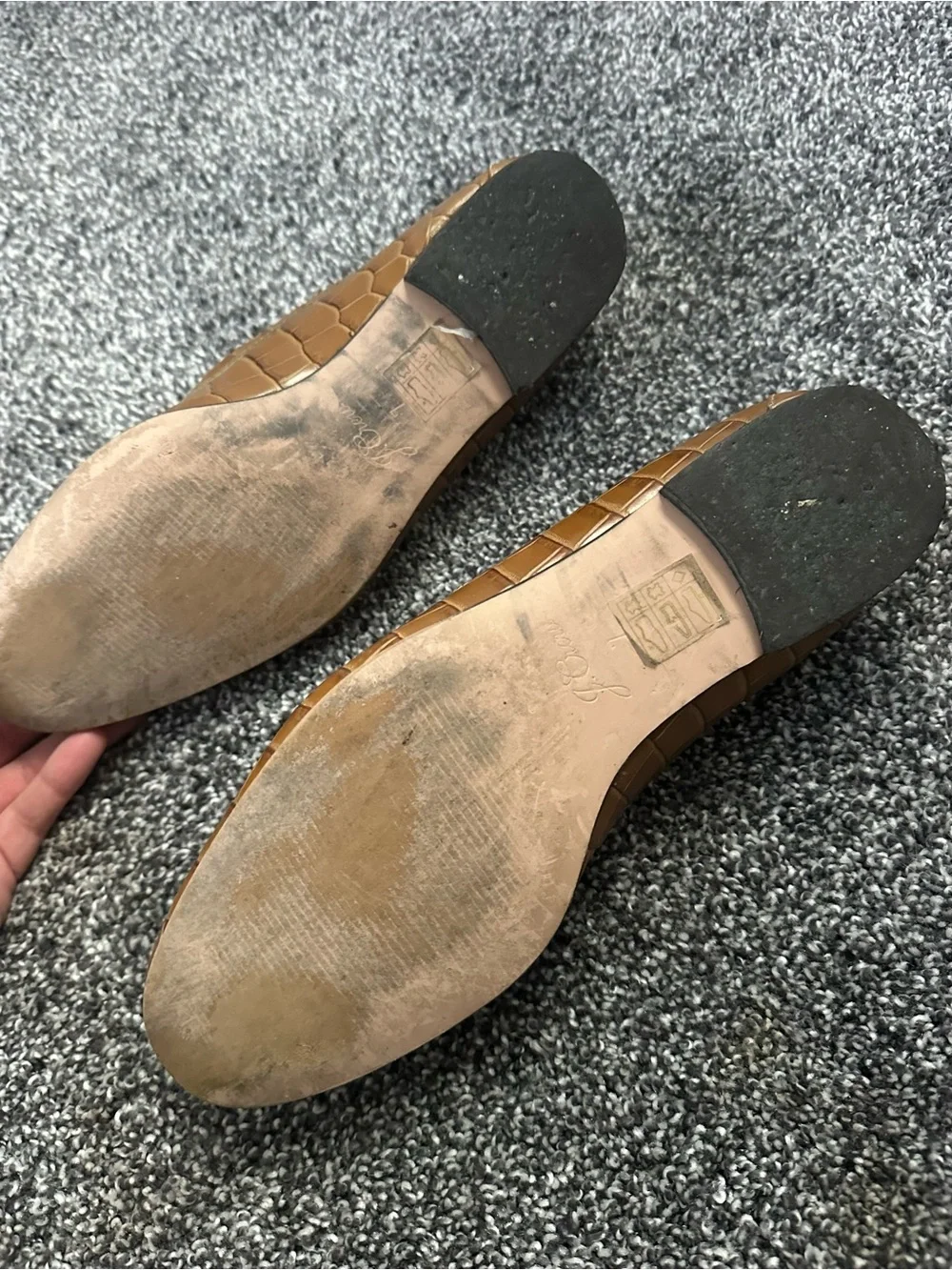 J. Crew Cognac Croc-Embossed Leather Slip-On Loafers